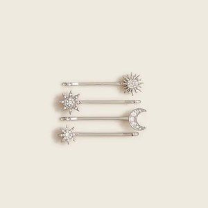 NWT J.Crew Celestial bobby pin pack SILVER